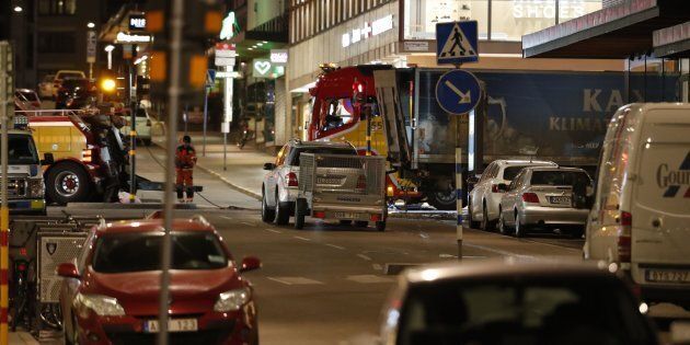 At least four people have died following a suspected terror-related truck attack in Stockholm.