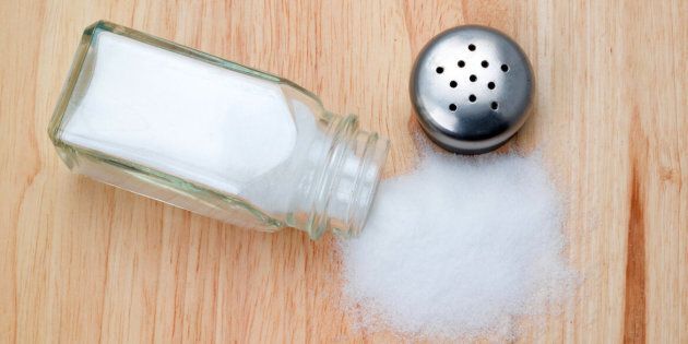 A spilled salt shaker - health concerns
