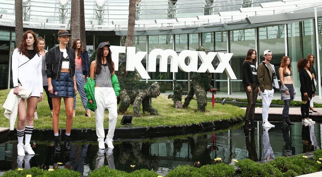 Models showcase designs during the TK Maxx Australia launch on April 11, 2017 in Sydney, Australia.