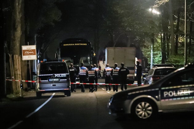 The explosion detonated as the bus was leaving the Borussia Dortmund team hotel One player, Marc Bartra, was injured.