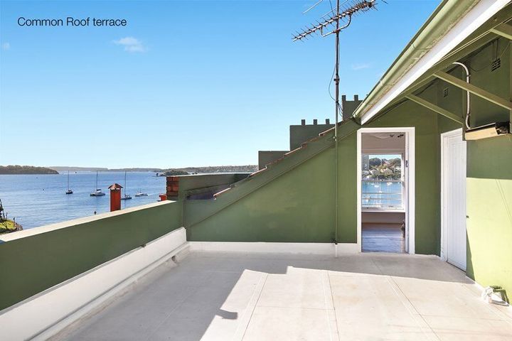 The view is great but you'll be living in roof space and you'll be sharing the terrace with everyone else.