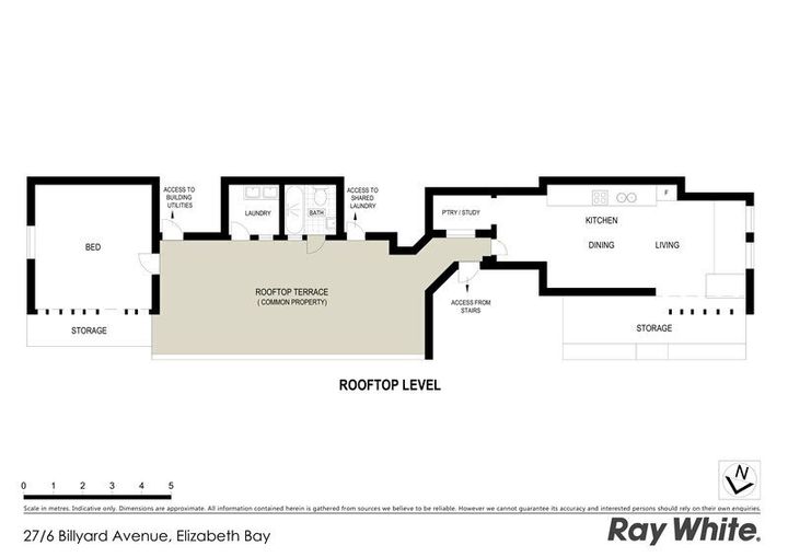 Here's the floor plan. If you've always fancied a place where you have to walk through the 'common terrace area' to get to the other side of your apartment, then, sadly for you, you've missed out because it has sold already. Better luck next time!