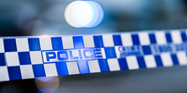 Victoria Police barrier tape, Melbourne, Australia