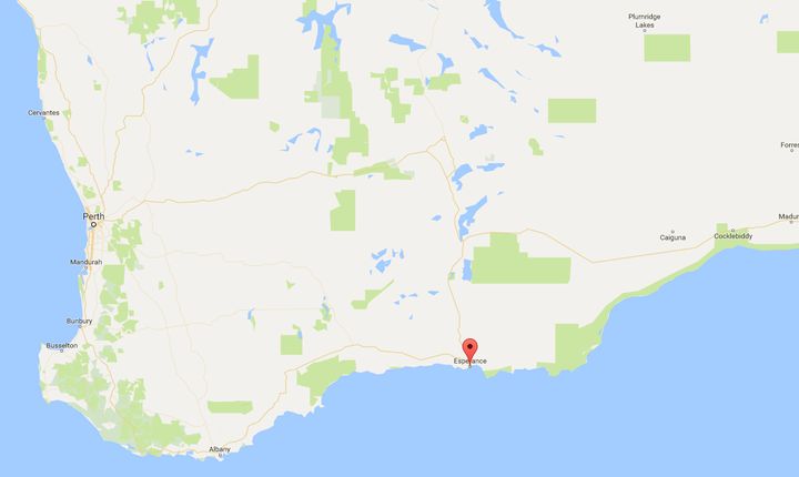 Map of Esperance, Western Australia