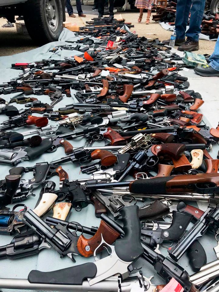 Authorities seized more than a thousand guns from the Holmby Hills home after getting an anonymous tip regarding illegal firearms sales.
