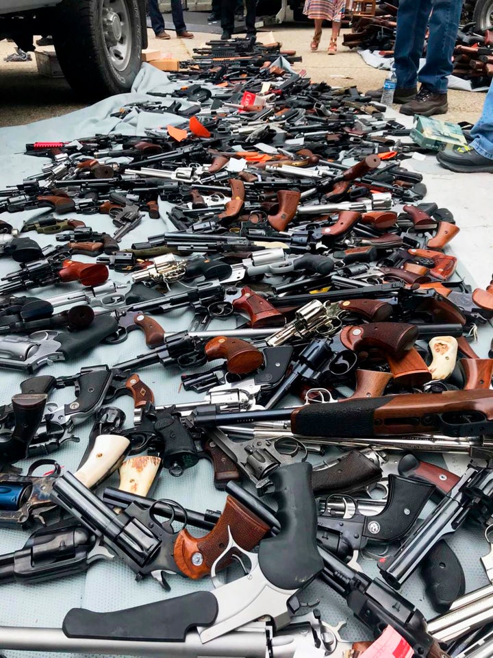 Authorities seized more than a thousand guns from the Holmby Hills home after getting an anonymous tip regarding illegal fire