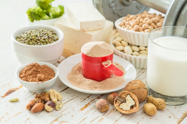 Protein is found in many plant foods like legumes, nuts, seeds and soy products.