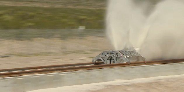 Hyperloop One tests its propulsion system.