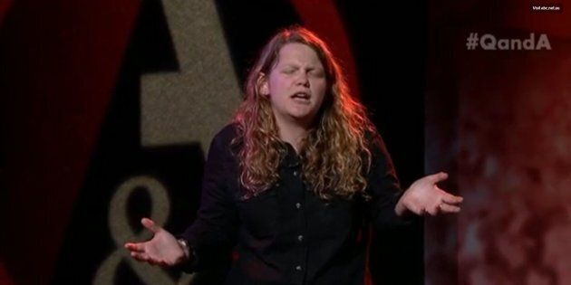 Kate Tempest on the ABC's Q&A
