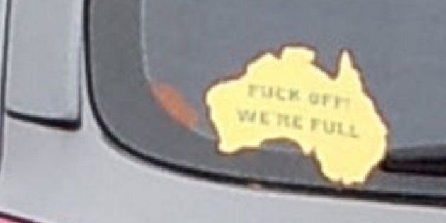 That sticker, in four simple, ignorant words, encapsulates everything that is wrong with the rhetoric surrounding immigration policy in Australia.