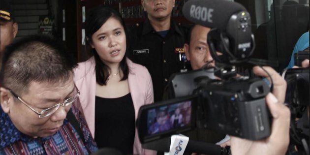 Jessica Kumala Wongso who is accused of murdering friend Wayan Mirna Salihin in Indonesia
