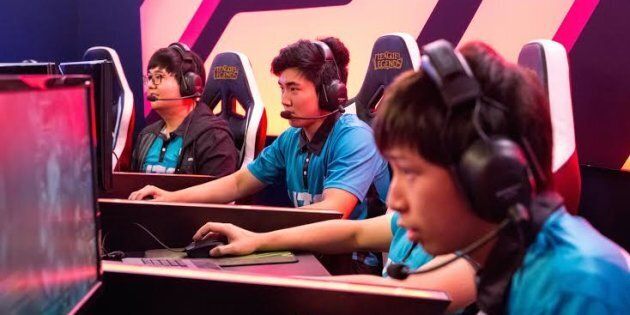 People playing League of Legends claim it is just as nerve-wracking as any other sport.