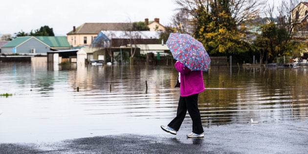 Towns have been cut off after the Mersey River broke its banks near Latrobe.