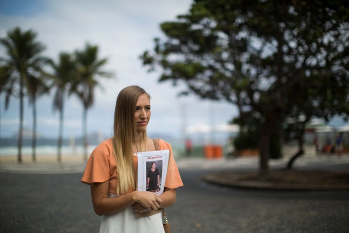 Mr Hunt's partner Bonnie Cuthbert and his uncle are currently in Rio to assist authorities with the search.