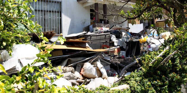 The notorious hoarder's house in Bondi, Sydney, is about to be sold by the government as a derelit site.22nd January 2015Photo: Janie Barrett