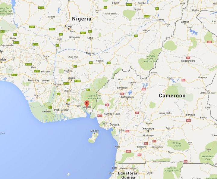 The men were abducted near Calabar, Nigeria, near the border with Cameroon.