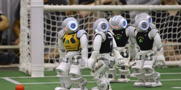 Humanoid robots will clash in Germany.