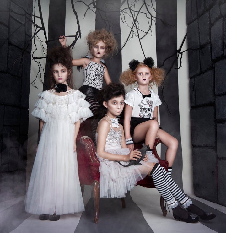 They're spooky and they're creepy, but also pretty stylish. Some of the designs in Tutu Du Monde's new Halloween collection for 2016.