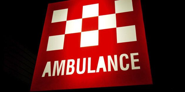 A truckie has been airlifted to hospital after a collision with a train in Victoria.