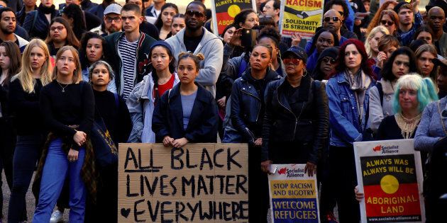 Protesters have turned out in Sydney in support of Black Lives Matter.