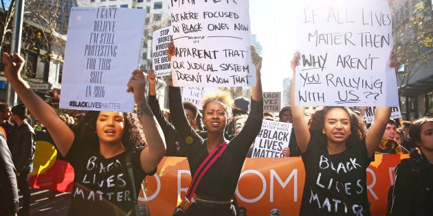 Up to 3,500 people have gathered in Melbourne for a Black Lives Matter Rally.