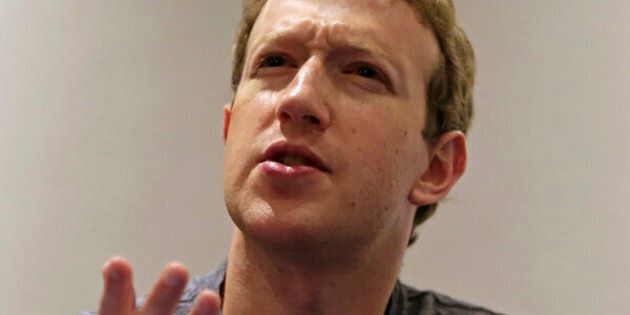 Facebook CEO Mark Zuckerberg speaks during an interview in 2015. The company on Friday said it's struggling to find qualified candidates of color.