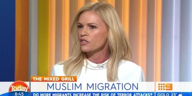 Sonia Kruger said Muslims should be banned from Australia.