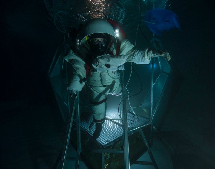 Dr Pell just finished testing a suit in an underwater environment in Marseilles, France as part of Project MoonWalk.