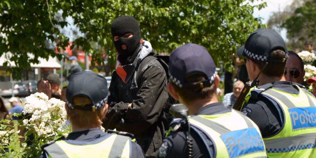 An anti-Islam rally is taking place in Melbourne's outer west suburbs.