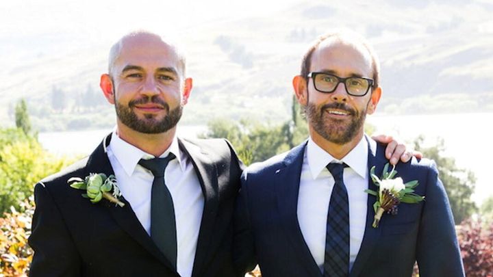 Married At First Sight season 3 contestants, Andy and Craig. Spoiler alert -- they break up.