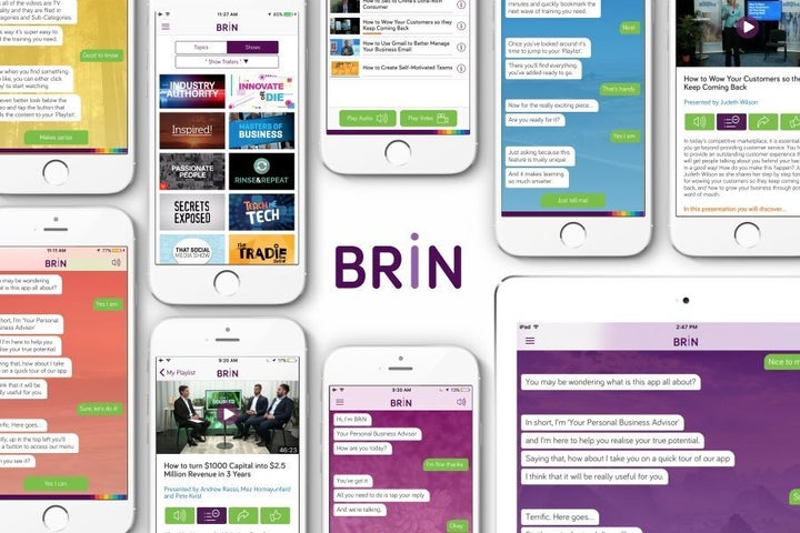 BRiN is an AI online learning solution available on smartphone and tablet.