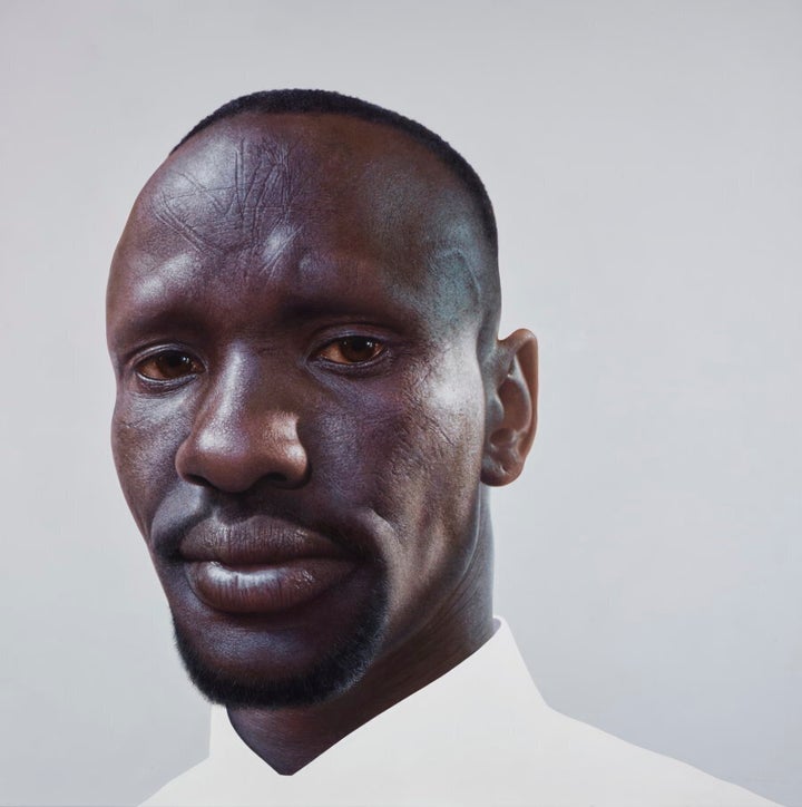 Archibald Prize finalist Nick Stathopoulos' portrait of Deng Adut.