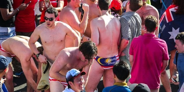 The Australian men at the Malaysian Grand Prix