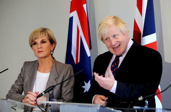Foreign Minister Julie Bishop met with her British counterpart, Boris Johnson, in early September. Bishop said she was optimistic that a future bilateral trade deal with the UK would allow more Australians to travel and work in Britain.