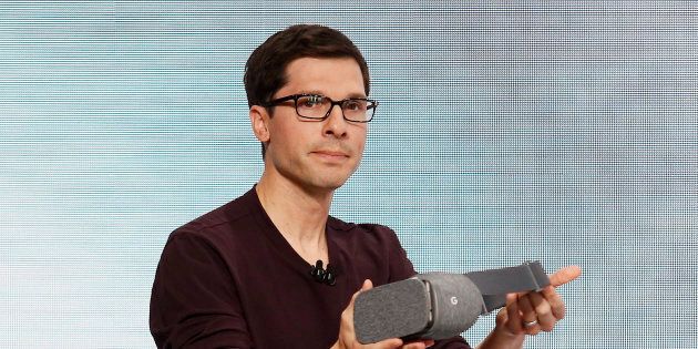 Clay Bavor, VP of Virtual Reality for Google, introduces the Daydream View VR headset during the presentation of new Google hardware in San Francisco, California, U.S. October 4, 2016. REUTERS/Beck Diefenbach