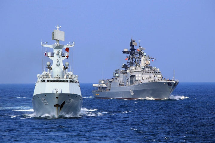 In September the Chinese and Russian navies launched eight days of war games in the South China Sea, in a sign of growing cooperation between their armed forces against the backdrop of regional territorial disputes.