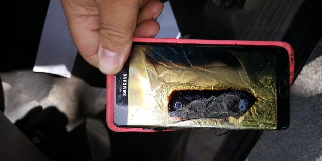 Samsung issued a recall of the Galaxy Note 7 phone in September after several incidents of the device catching fire.