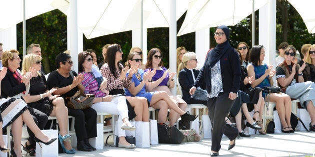 Manija Akbari is one of the many women who will wear the new hijab at Westpac.