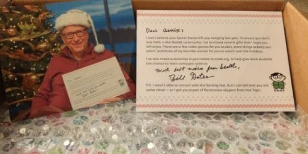 Bill Gates Is Officially The Best Secret Santa Of
