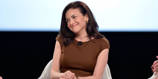 Sandberg speaking at the Makers conference on Tuesday.