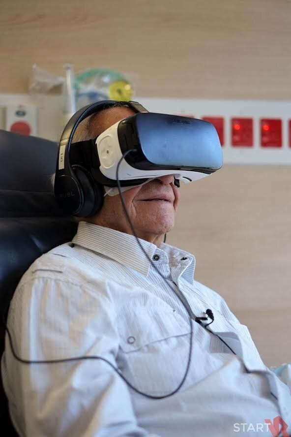 VR is being used as a form of 'distraction therapy'.