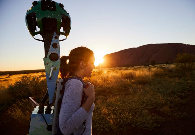 Lindsey Dixon from Tourism Northern Territory captured the majestic sites of Uluru using the Google Trekker.