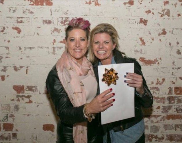 Nicole Byrne and Penny Whitelaw after winning the recent StartupVic eCommerce Pitch Night.