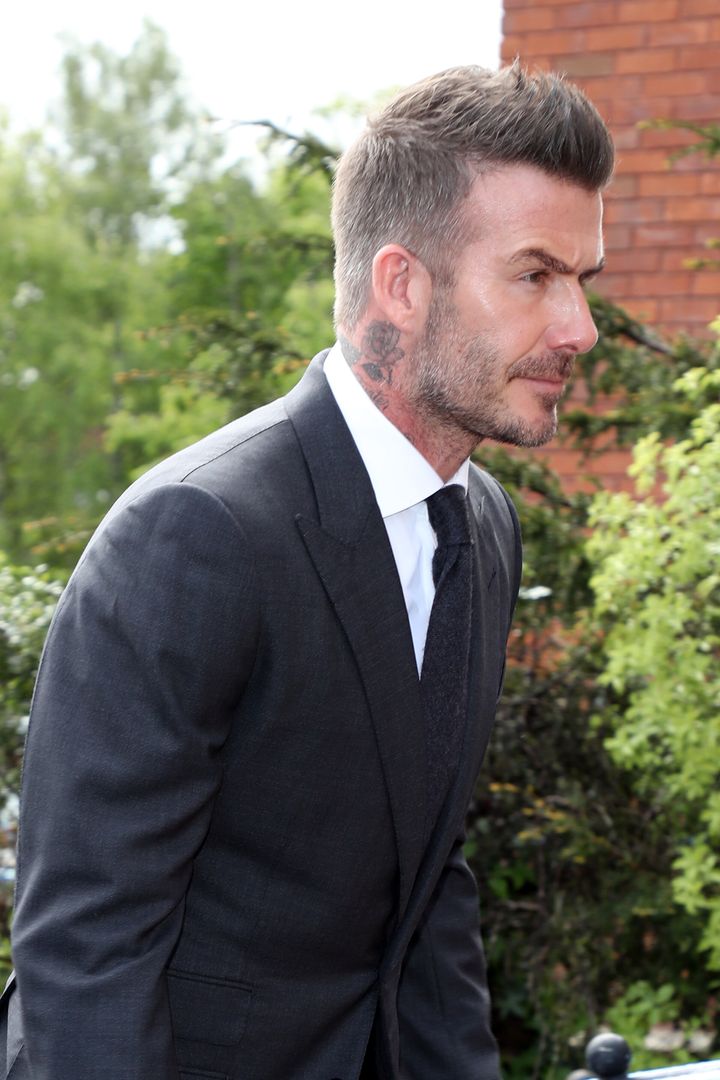 Beckham has been banned from driving for six months