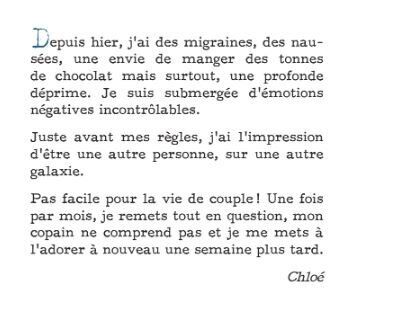 L’histoire de Chloé est un condensé de témoignages recueillis par Lucile de