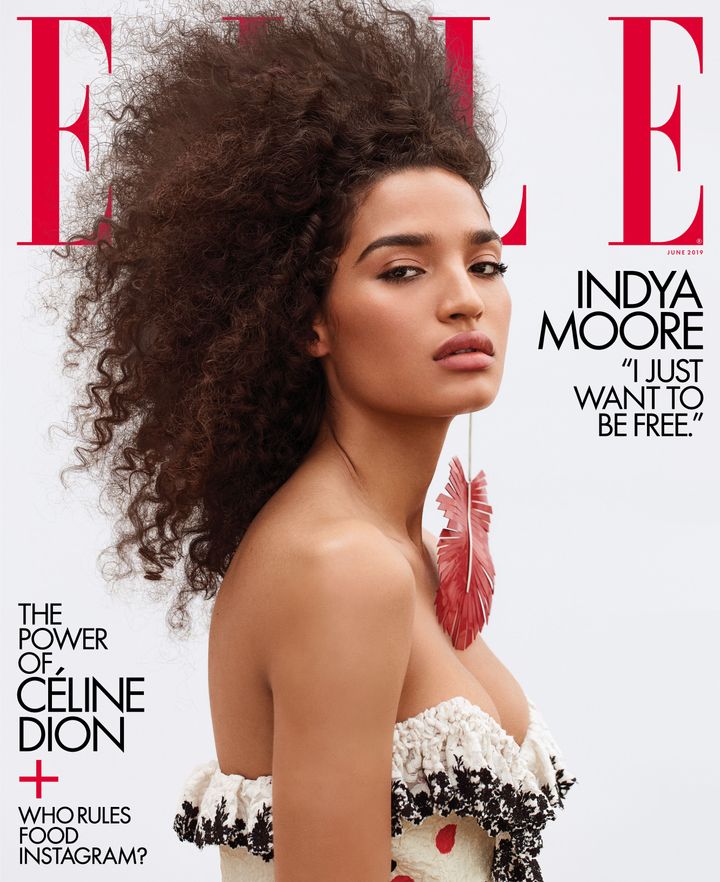 Indya Moore, who plays Angel on FX's "Pose," is Elle Magazine's first transgender cover star. 