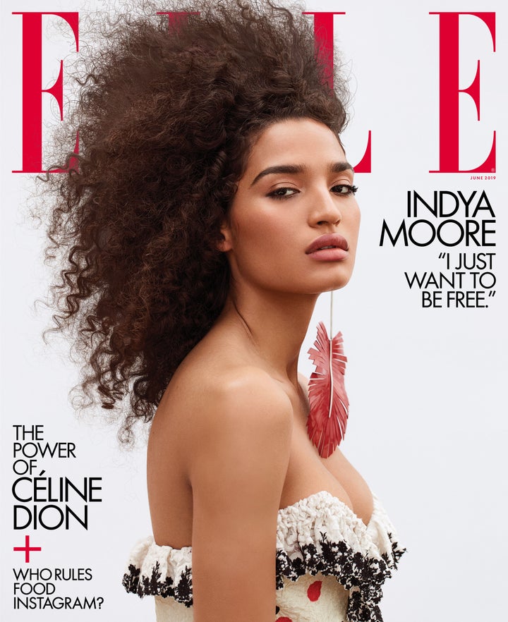 Indya Moore, who plays Angel on FX's "Pose," is Elle Magazine's first transgender cover star.