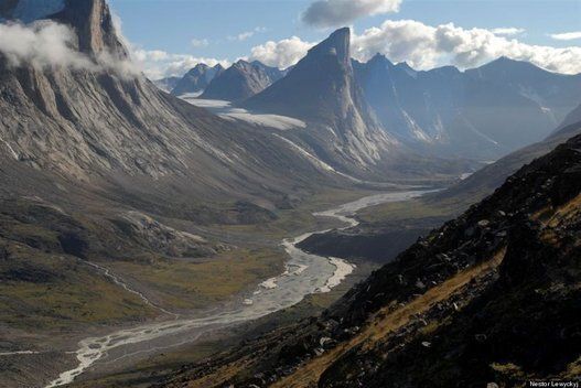 This is Mount Thor on Baffin Island in Nunavut