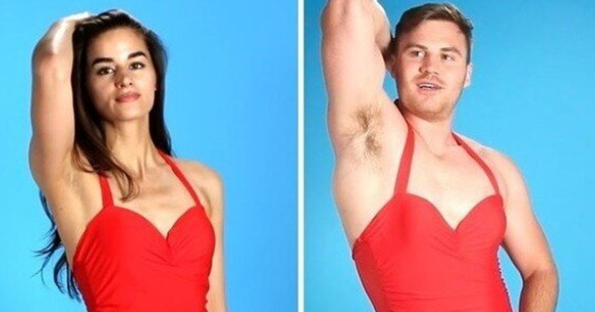 Men Trying On Women s Swimwear Looks Exactly Like You d Imagine