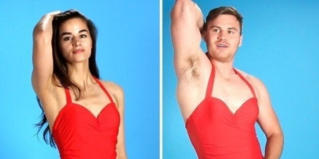 Men Trying On Women s Swimwear Looks Exactly Like You d Imagine HuffPost Style